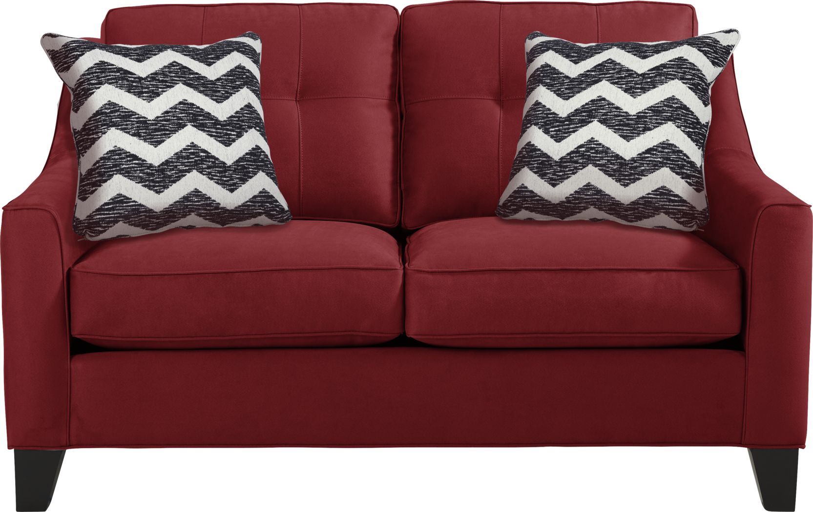 Cindy Crawford Home Madison Place Cardinal Microfiber Loveseat Rooms