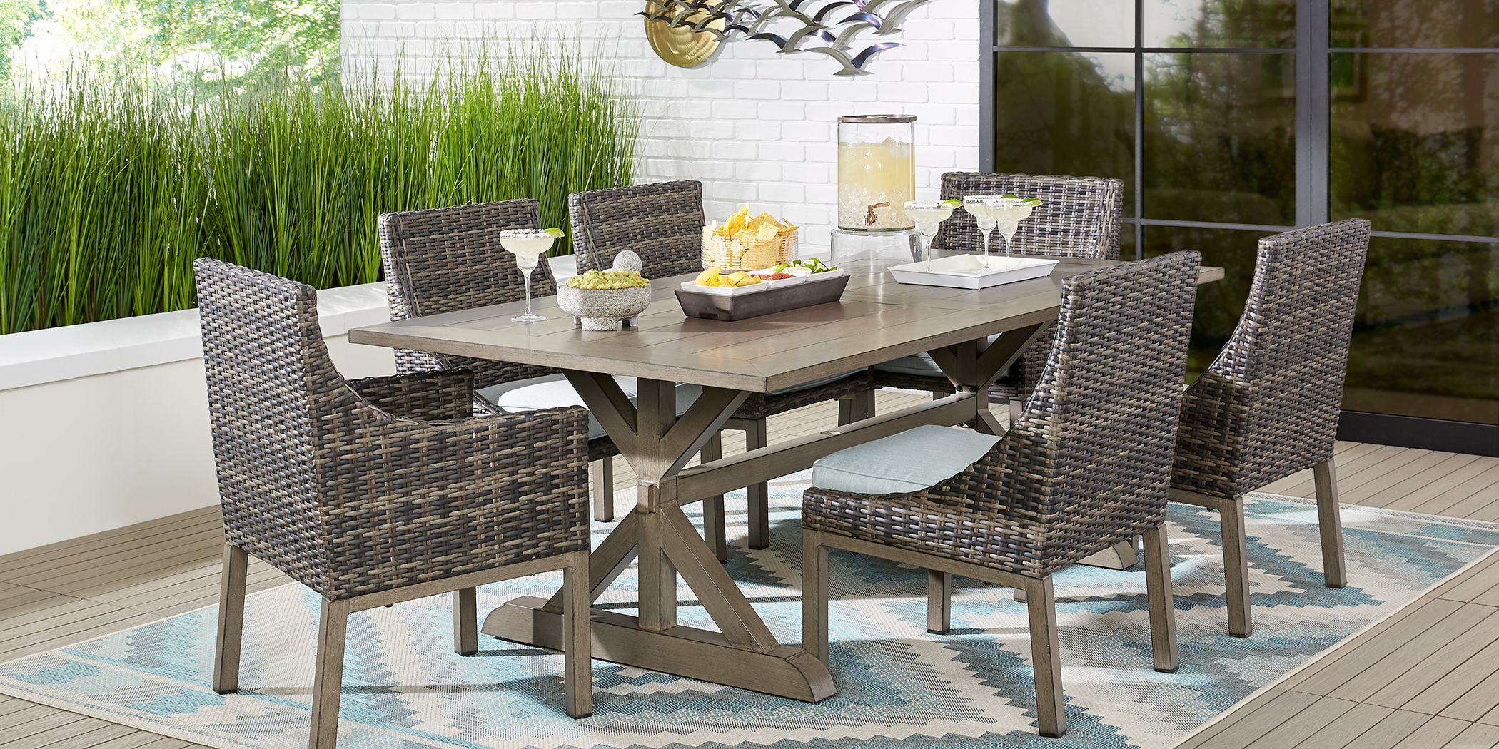 outdoor dining set cushions