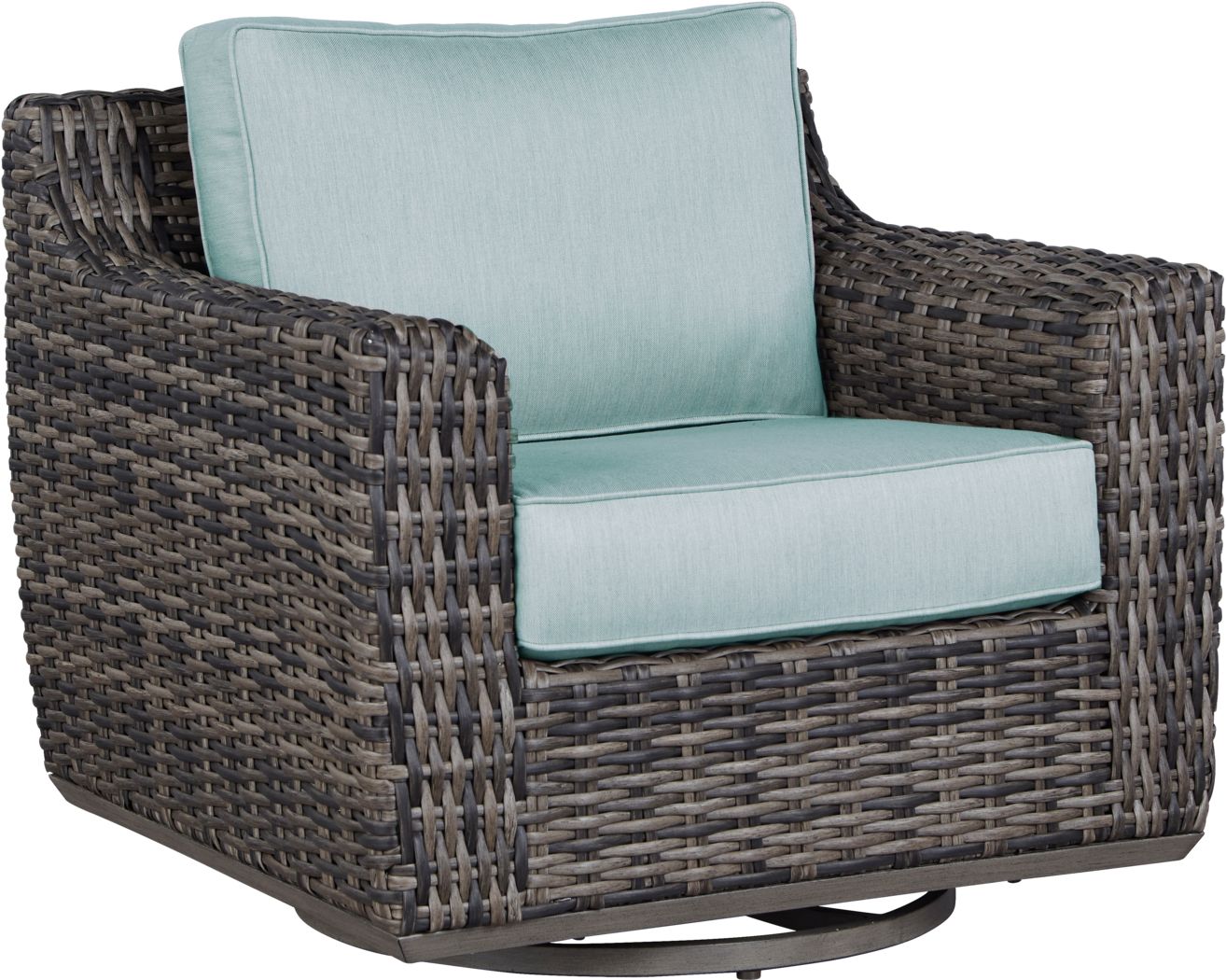 Cindy Crawford Home Montecello Gray Outdoor Swivel Rocker Chair with