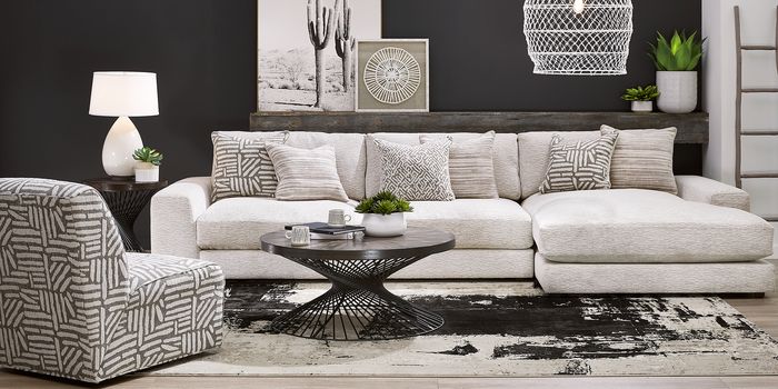 cindy crawford gray sectional