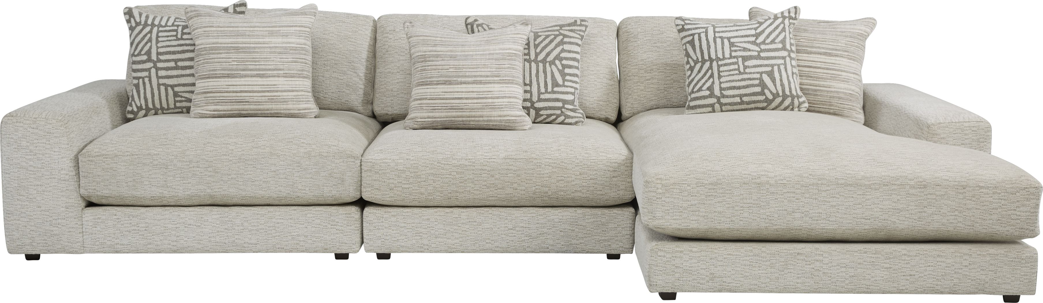 Cindy Crawford Home Monterey Park OffWhite 3 Pc Sectional Rooms To Go