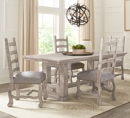 Cindy Crawford Home Pine Manor Gray 5 Pc 85 in. Dining Room
