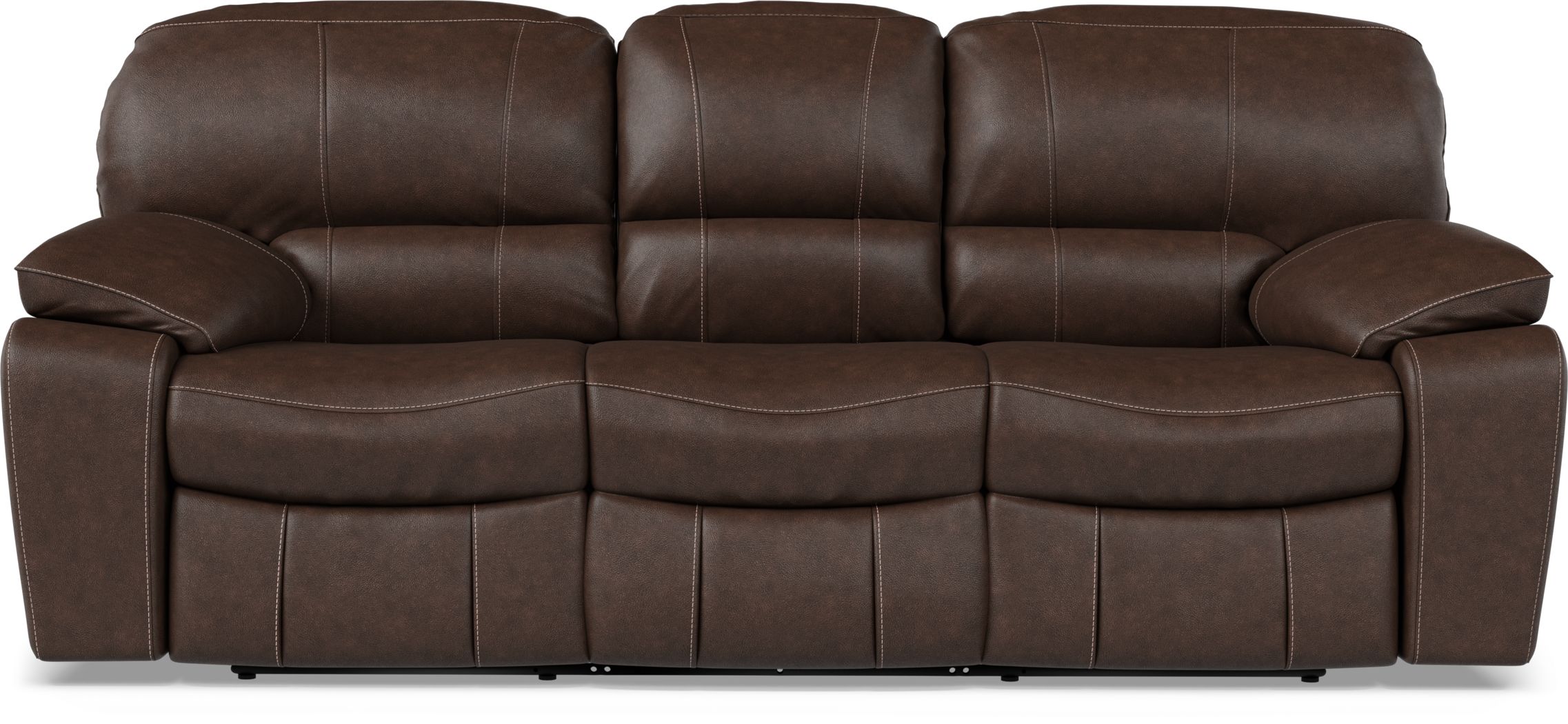 Cindy Crawford Home San Gabriel Brown Leather Reclining Sofa Rooms To Go   Cindy Crawford Home San Gabriel Brown Leather Reclining Sofa 15187277 Image Item