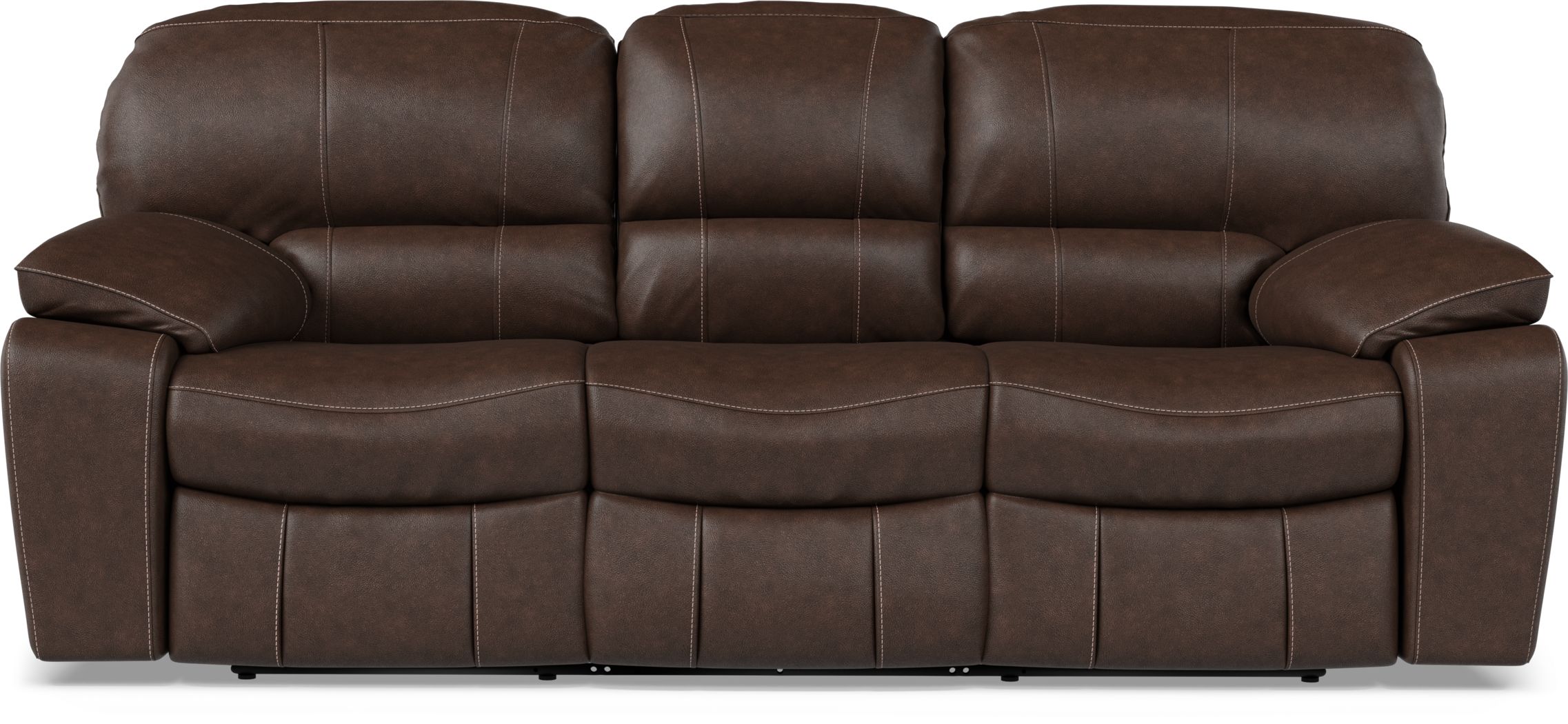 cindy crawford home furniture brown leather sofa
