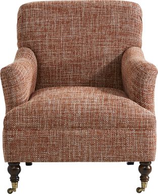 Cindy Crawford Home Scottsdale Square Orange Accent Chair