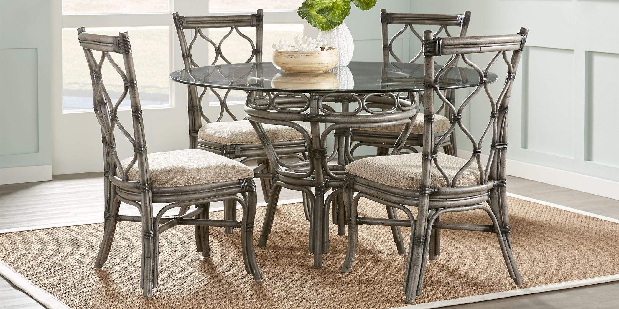 Rooms To Go Glass Dining Room Sets