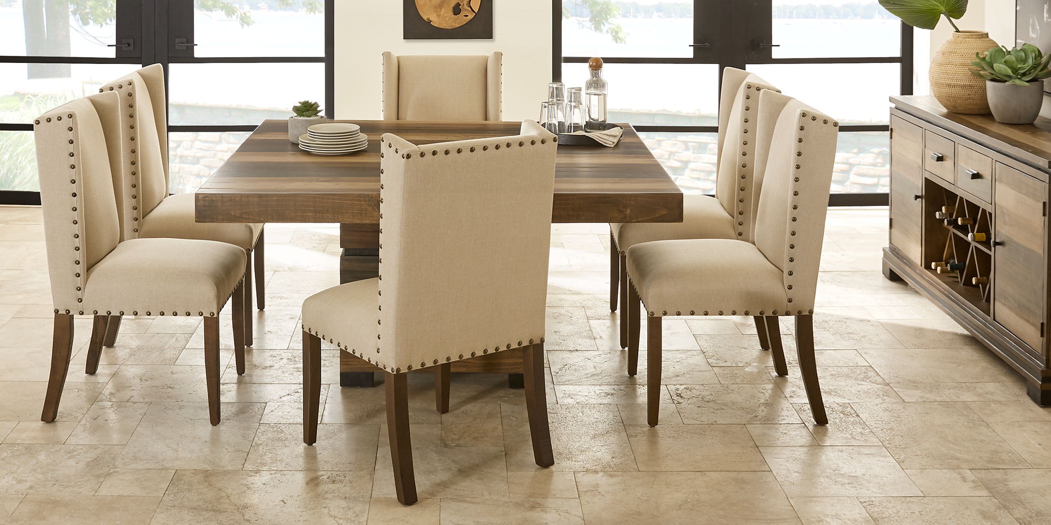 Https Wwwroomstogocom Furniture Product Cindy Crawford Home Westover Hills Brown 5 Pc Square Dining Room 4211580p