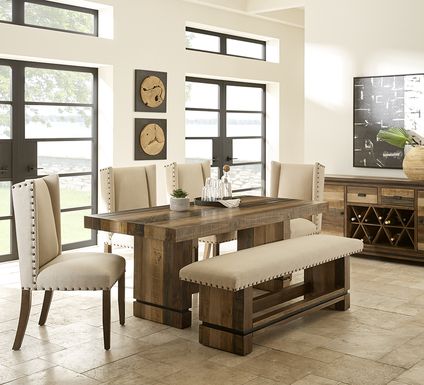 Cindy Crawford Home Westover Hills Brown 6 Pc Rectangle Dining Room