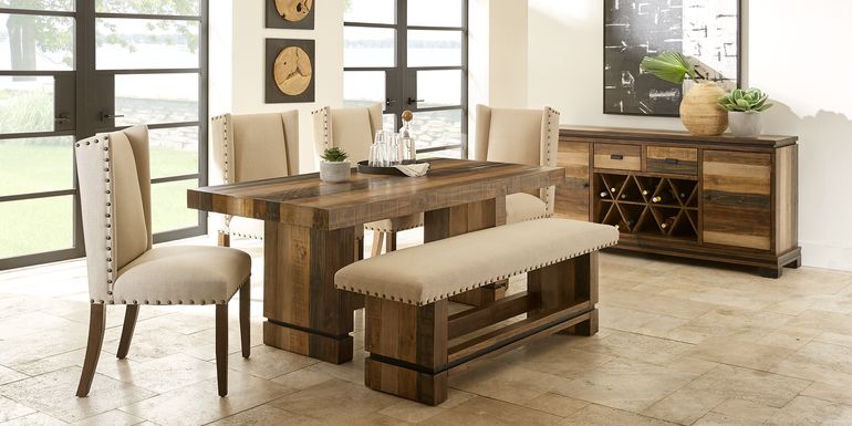 Cindy Crawford Home Westover Hills Brown 6 Pc Rectangle Dining Room