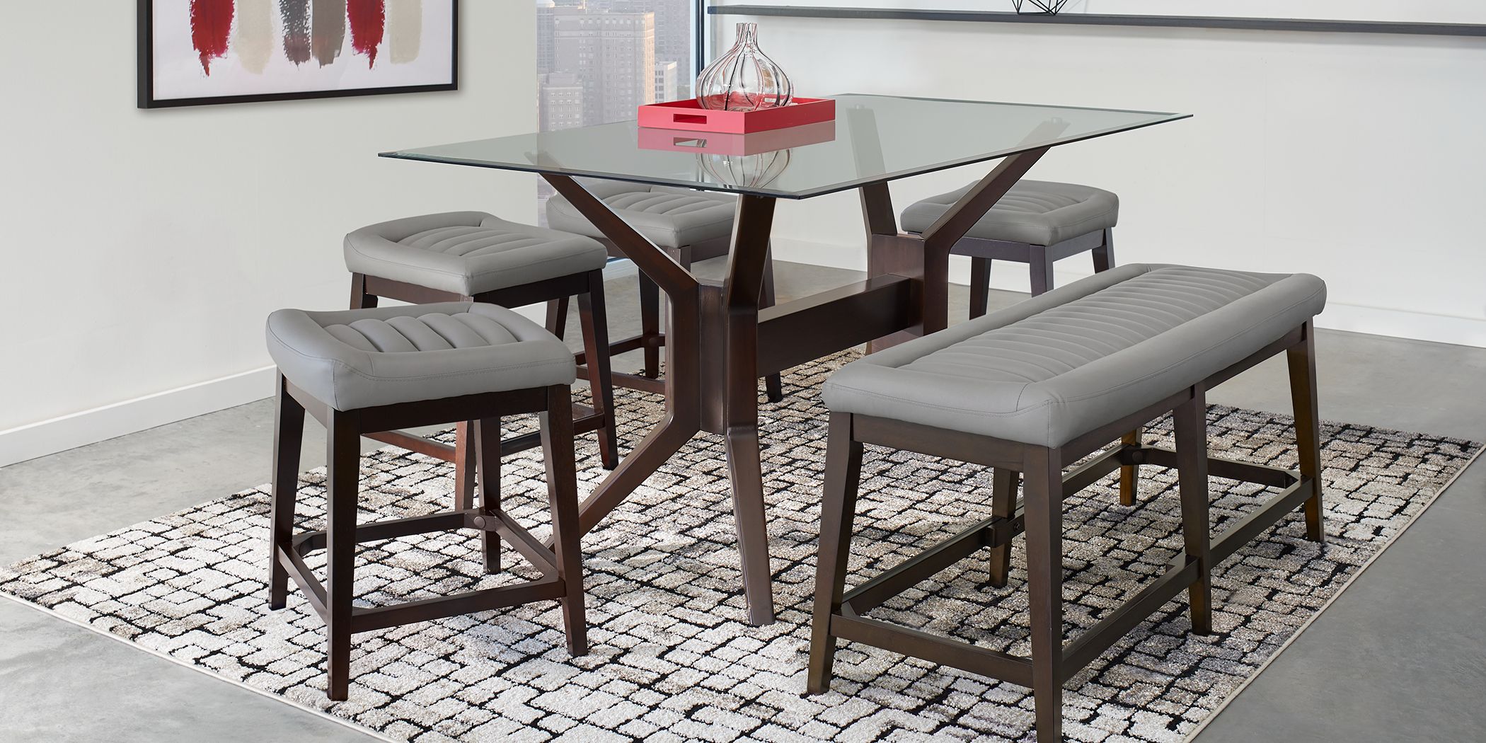 Glass Top Dining Room Table Sets