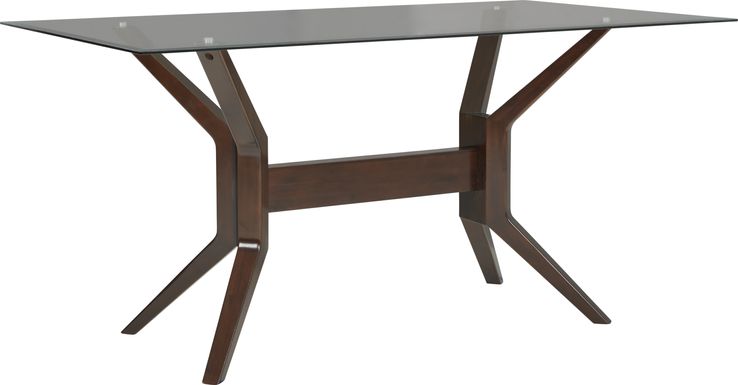 Clairmont Heights Merlot Glass Top Counter Height Dining Table