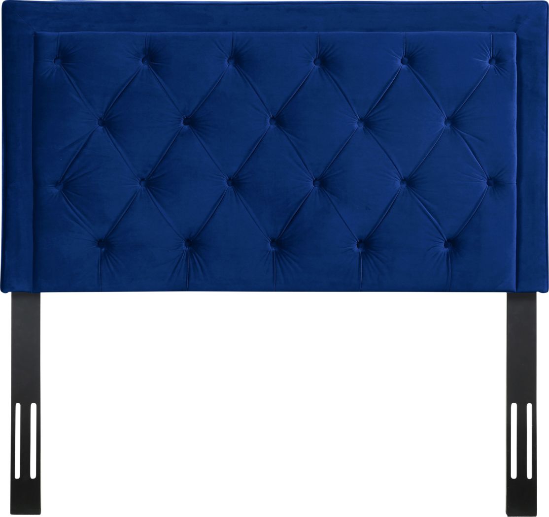 Clarette Navy Full Upholstered Headboard Rooms To Go