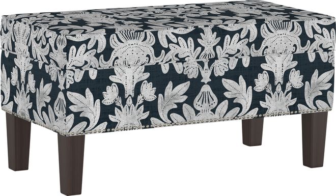 Classical Notes Blue Storage Bench