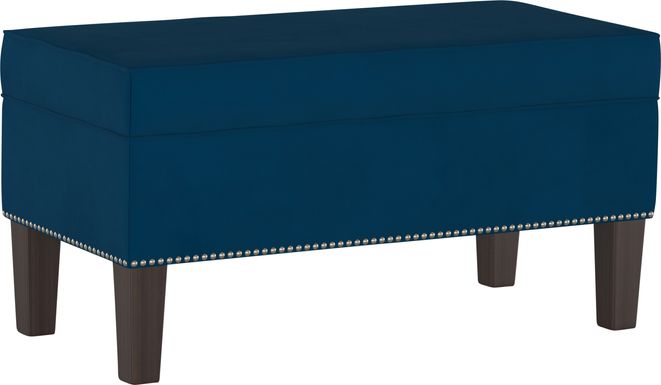 Classical Notes Navy Storage Bench