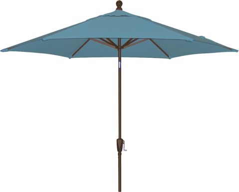 Coastal Point 9' Aqua Outdoor Umbrella