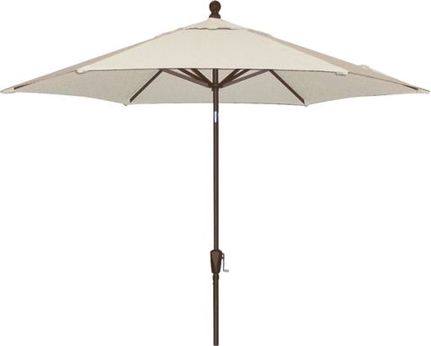 Coastal Point 9' Vanilla Outdoor Umbrella