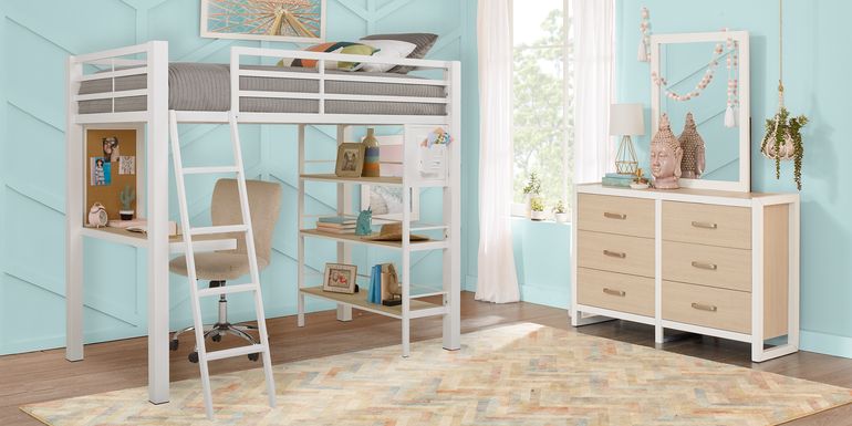 Loft Beds With Desk And Bookcase