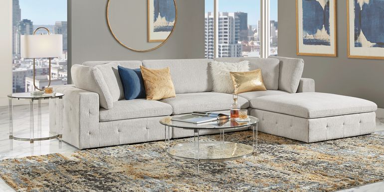 Collin Park Gray 4 Pc Sectional