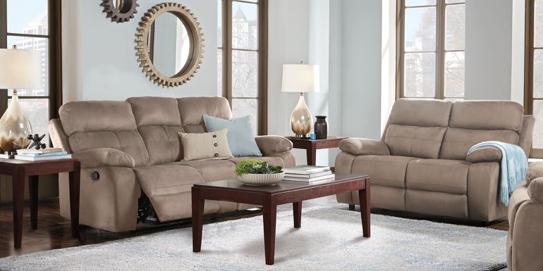 Corinne Stone 2 Pc Living Room with Reclining Sofa