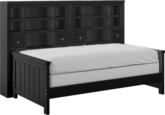 Cottage Colors Black 5 Pc Twin Bookcase Daybed