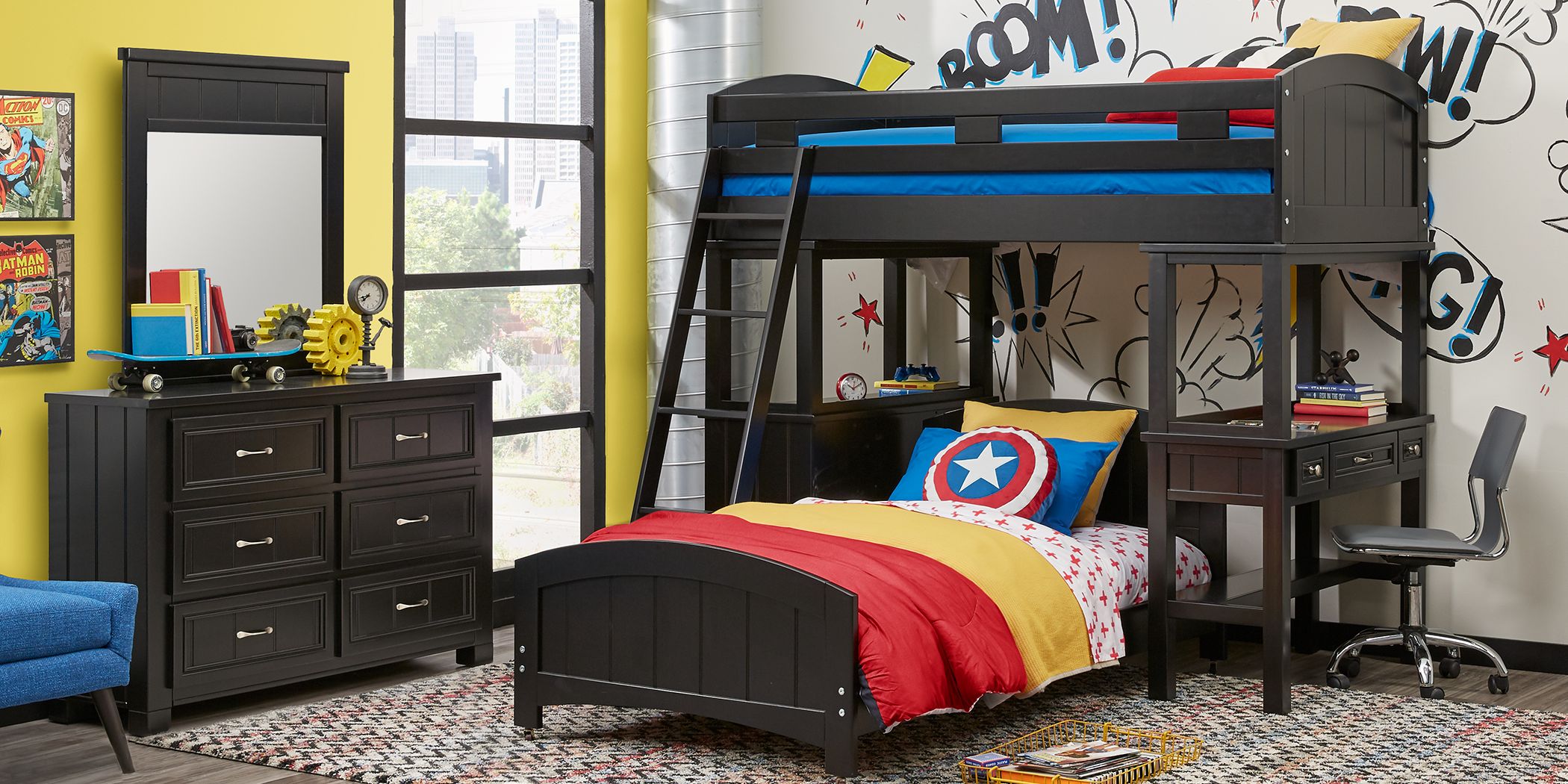 rooms to go ivy league bunk bed