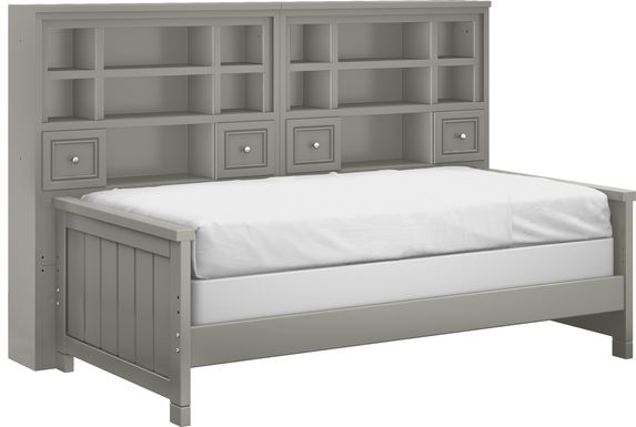Cottage Colors Gray 5 Pc Twin Bookcase Daybed