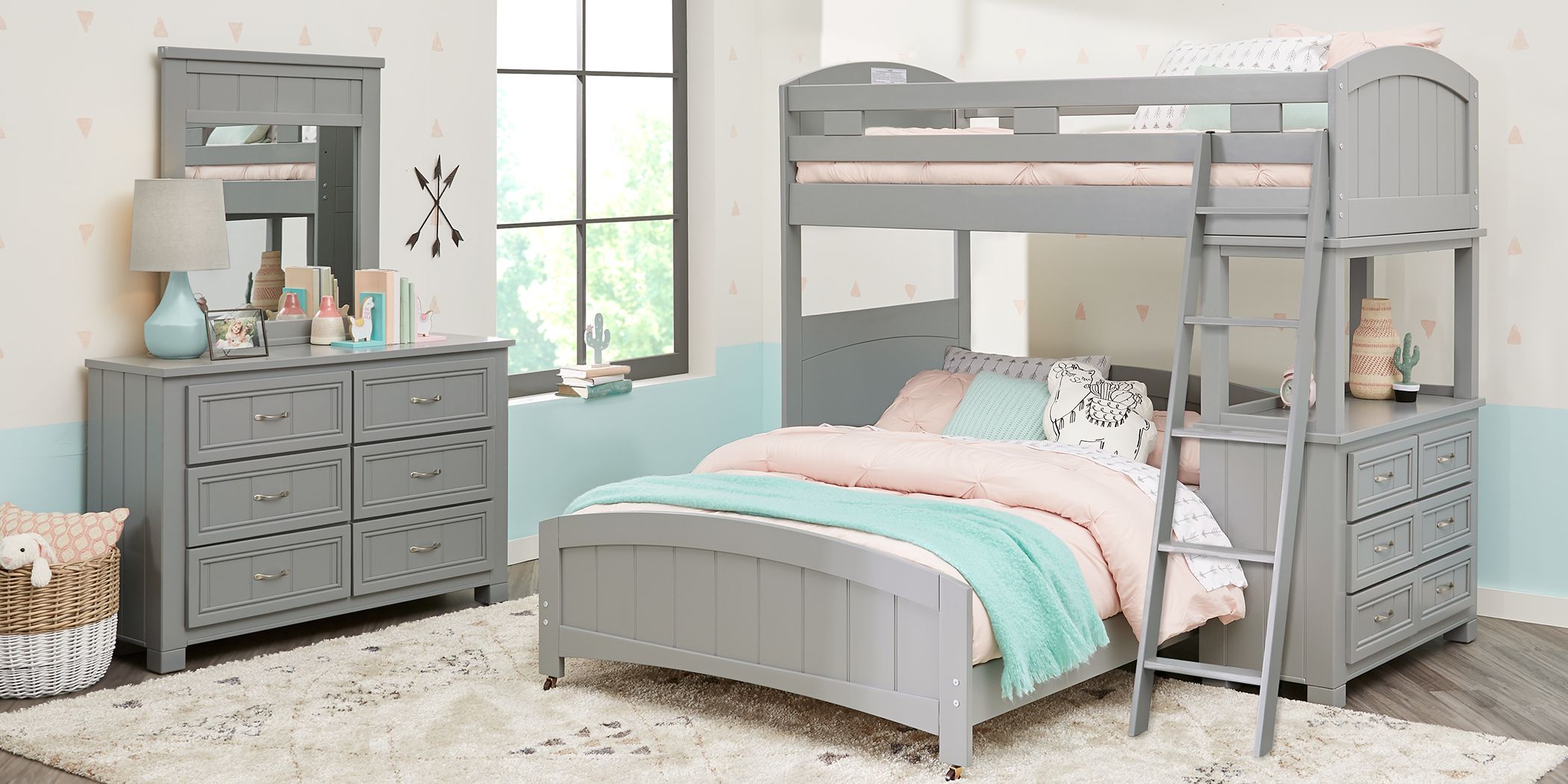 bunk bed sets with dresser