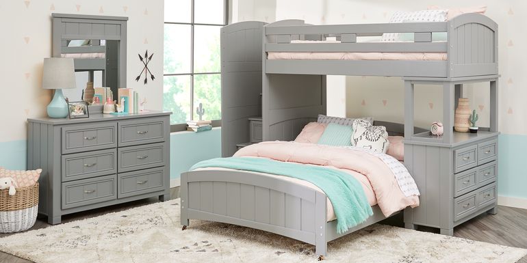 Kids Bunk Bed With Matching Dresser Underneath