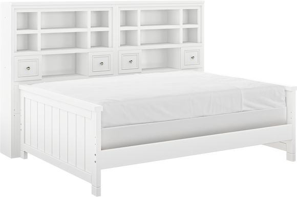 Cottage Colors White 5 Pc Full Bookcase Daybed