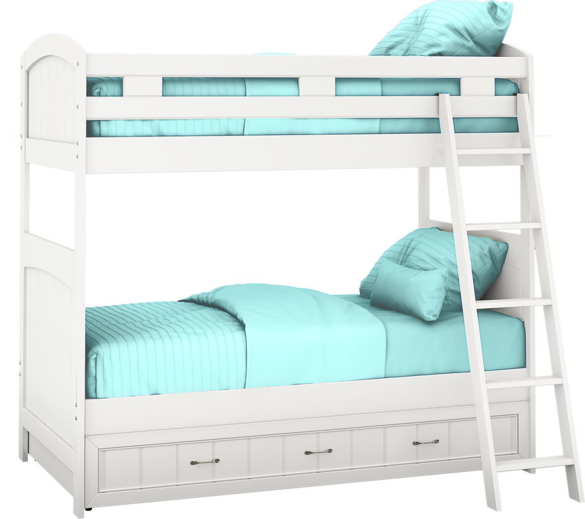 Cottage Colors White Twin/Twin Bunk Bed Rooms To Go