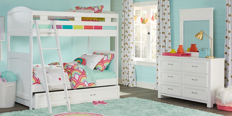 Cottage Colors White Twin/Twin Bunk Bed