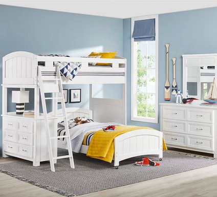 Kids Bunk Bed With Matching Dresser Underneath