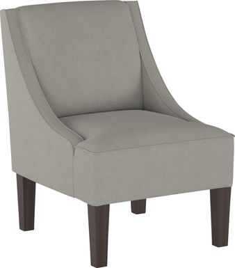 Creamy Hues Gray Accent Chair
