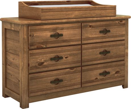 Creekside Chestnut Dresser with Changing Topper and Pad