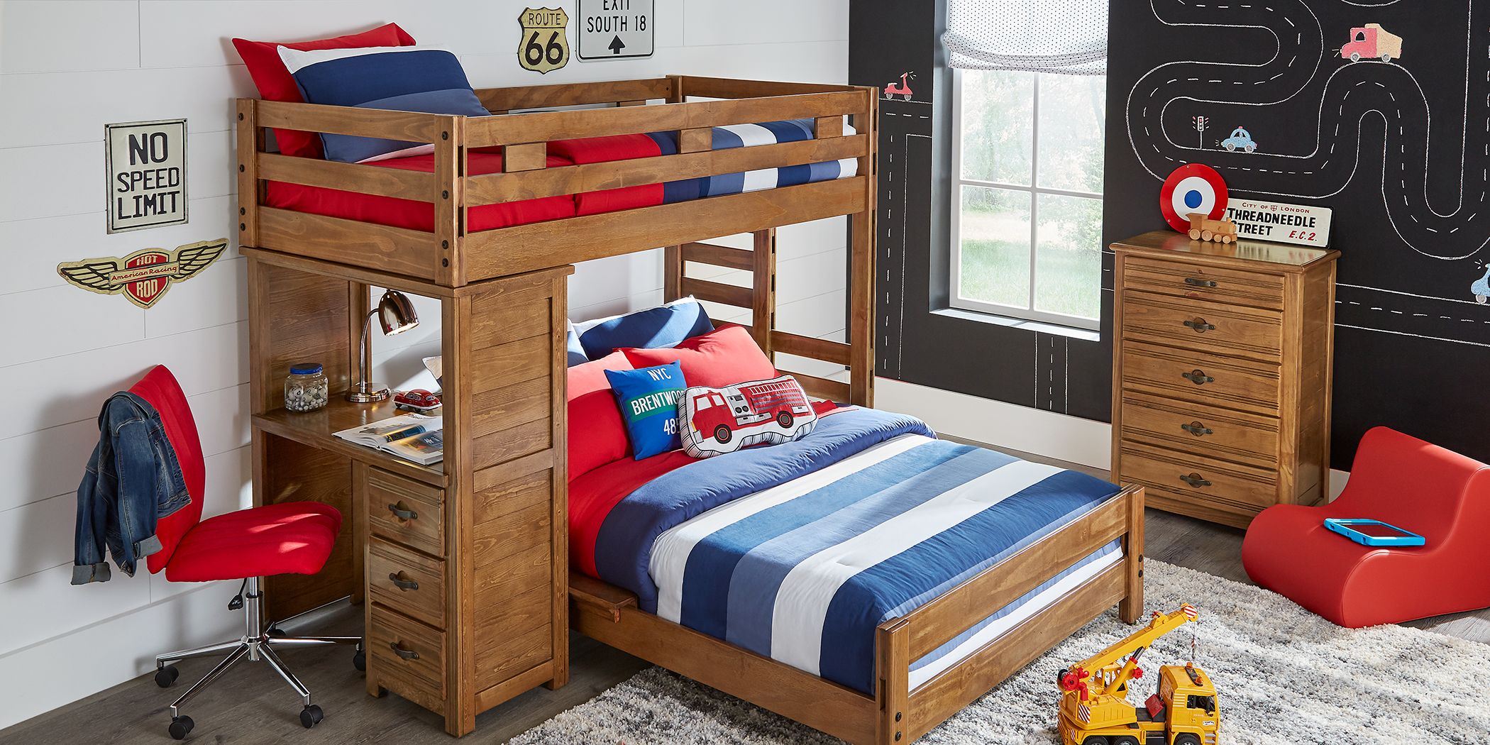Creekside Chestnut Twin Full Student, Rooms To Go Ivy League Bunk Bed