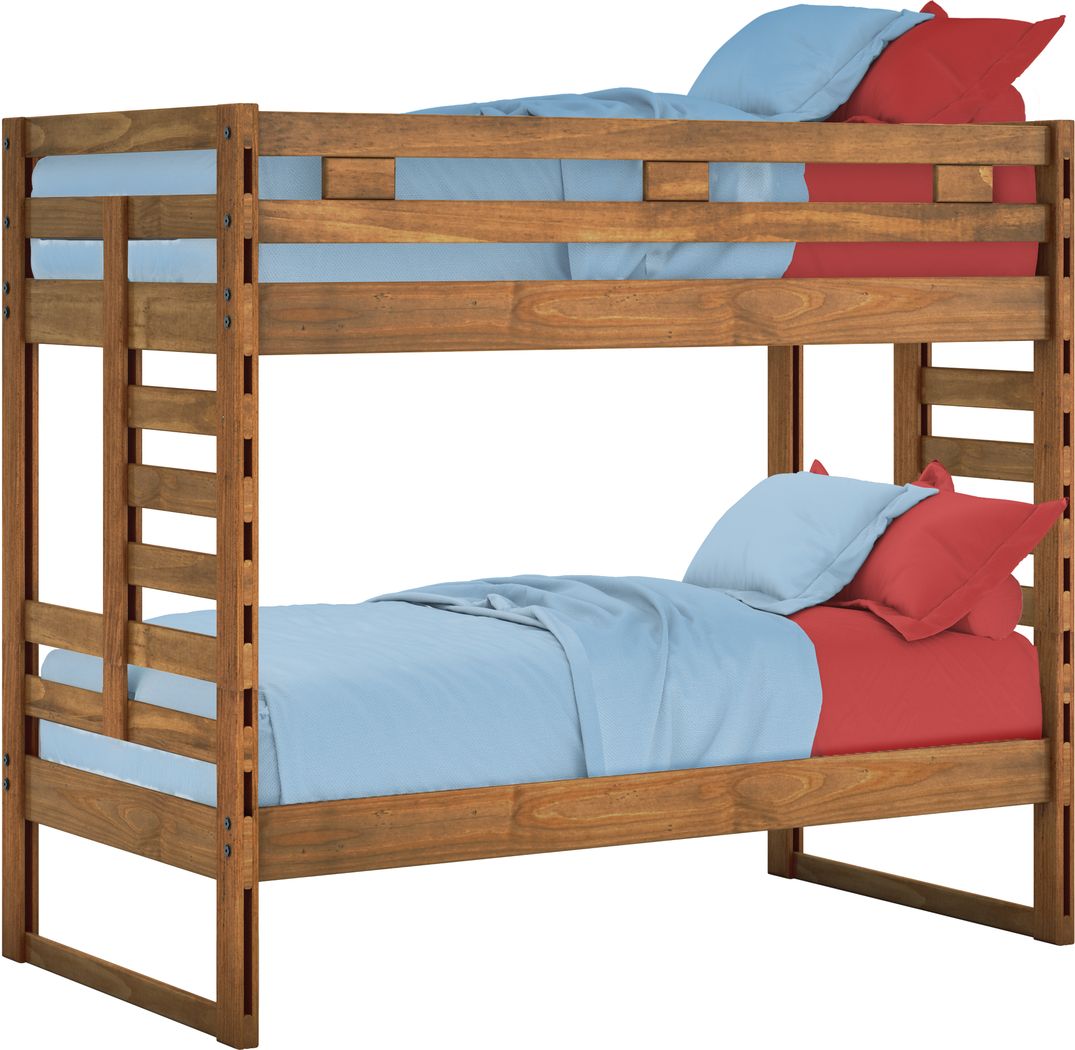 Creekside Chestnut Twin Bunk Bed, Creekside Twin Over Full Bunk Bed