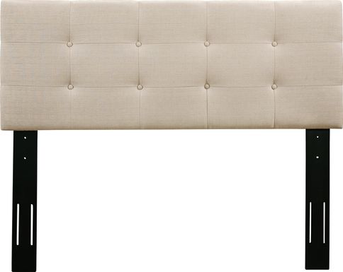 Criswell Beige Twin Upholstered Headboard