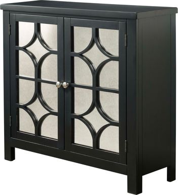 Cuthart Black Accent Cabinet