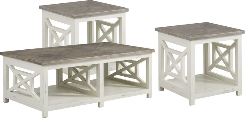 Danusa Gray 3 Pc Table Set