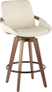Daylilly Cream Counter Height Stool