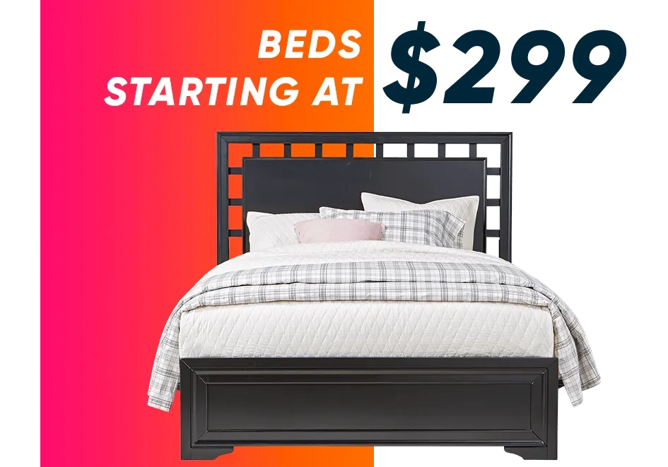 beds starting at $299