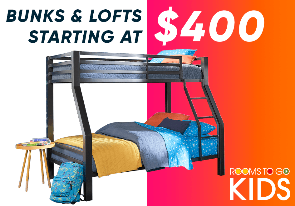 bunks & lofts starting at $400
