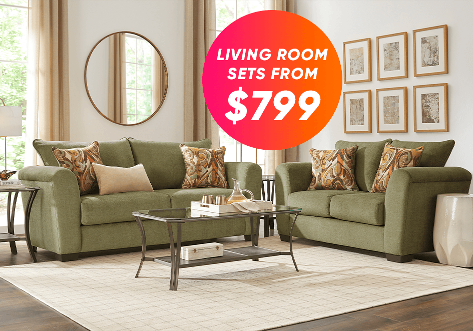 living room sets from $799