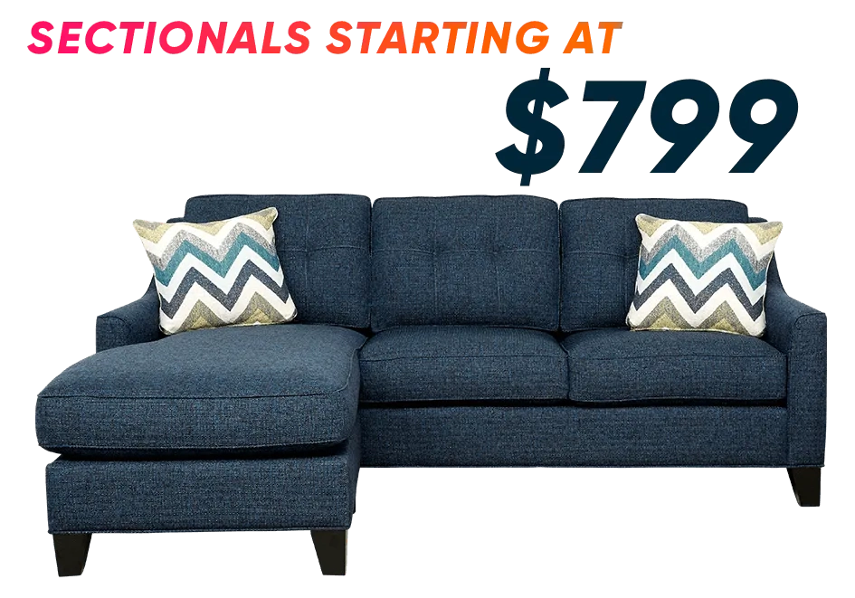 sectionals starting at $799