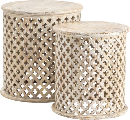 Depanne Gray End Table, Set of 2
