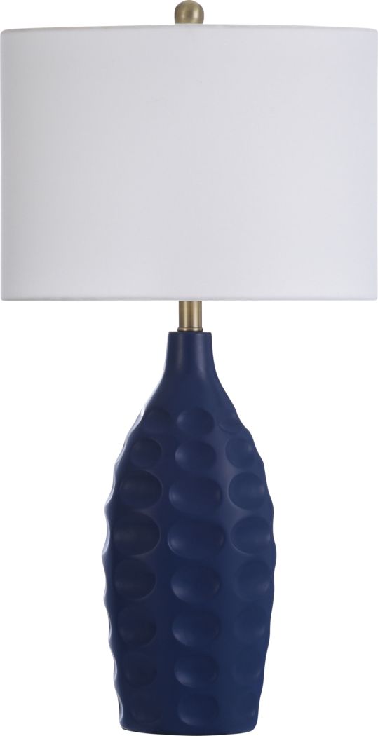 LED Bulb Included Safavieh Lighting Collection Soria Trellis White/Blue Marble 20-inch Bedroom Living Room Home Office Desk Nightstand Table Lamp
