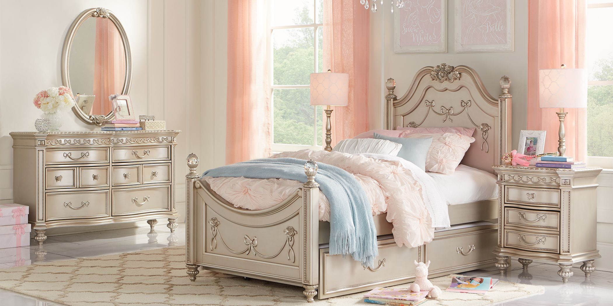 rooms to go princess crib