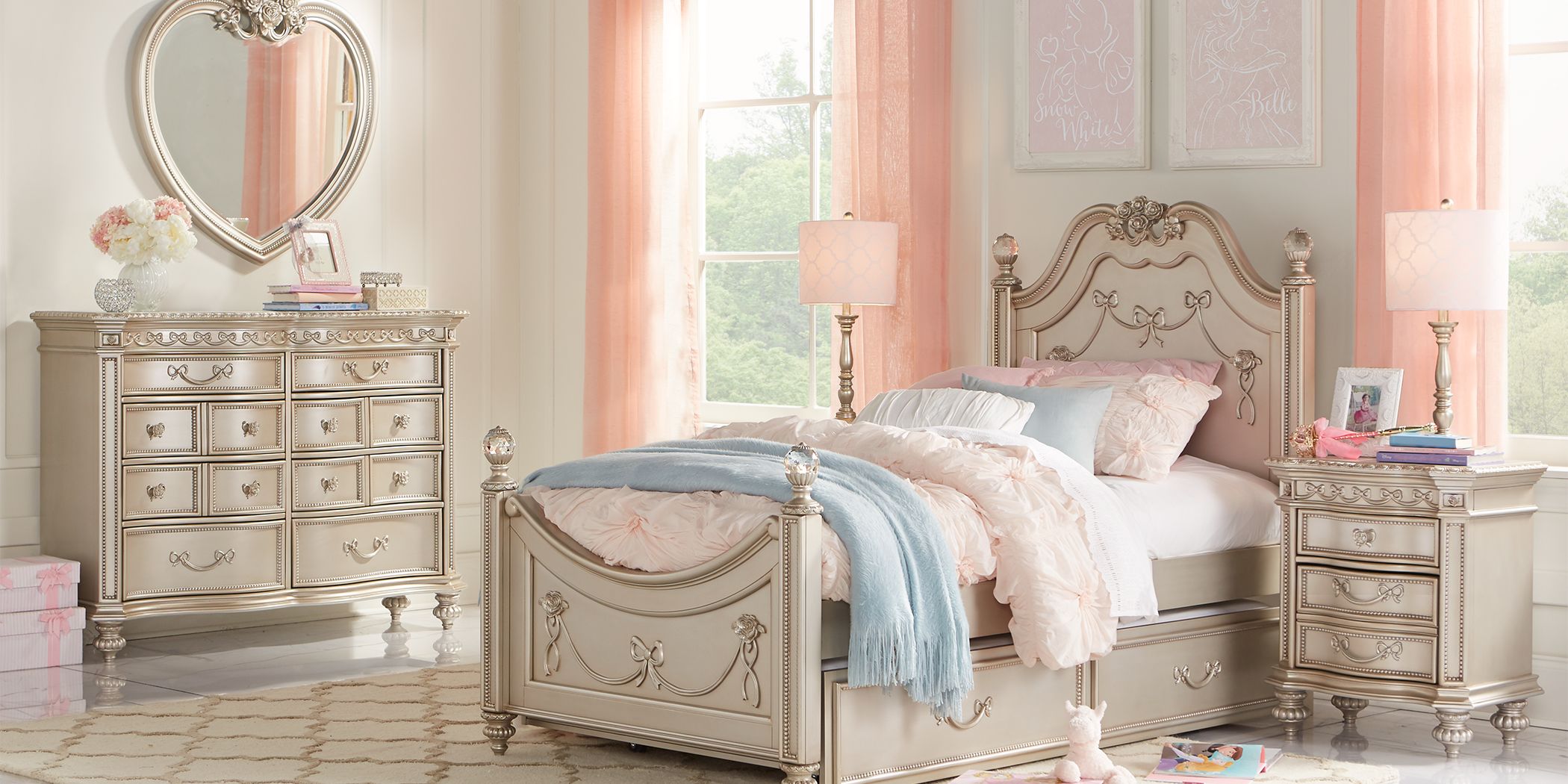 princess twin bedroom set