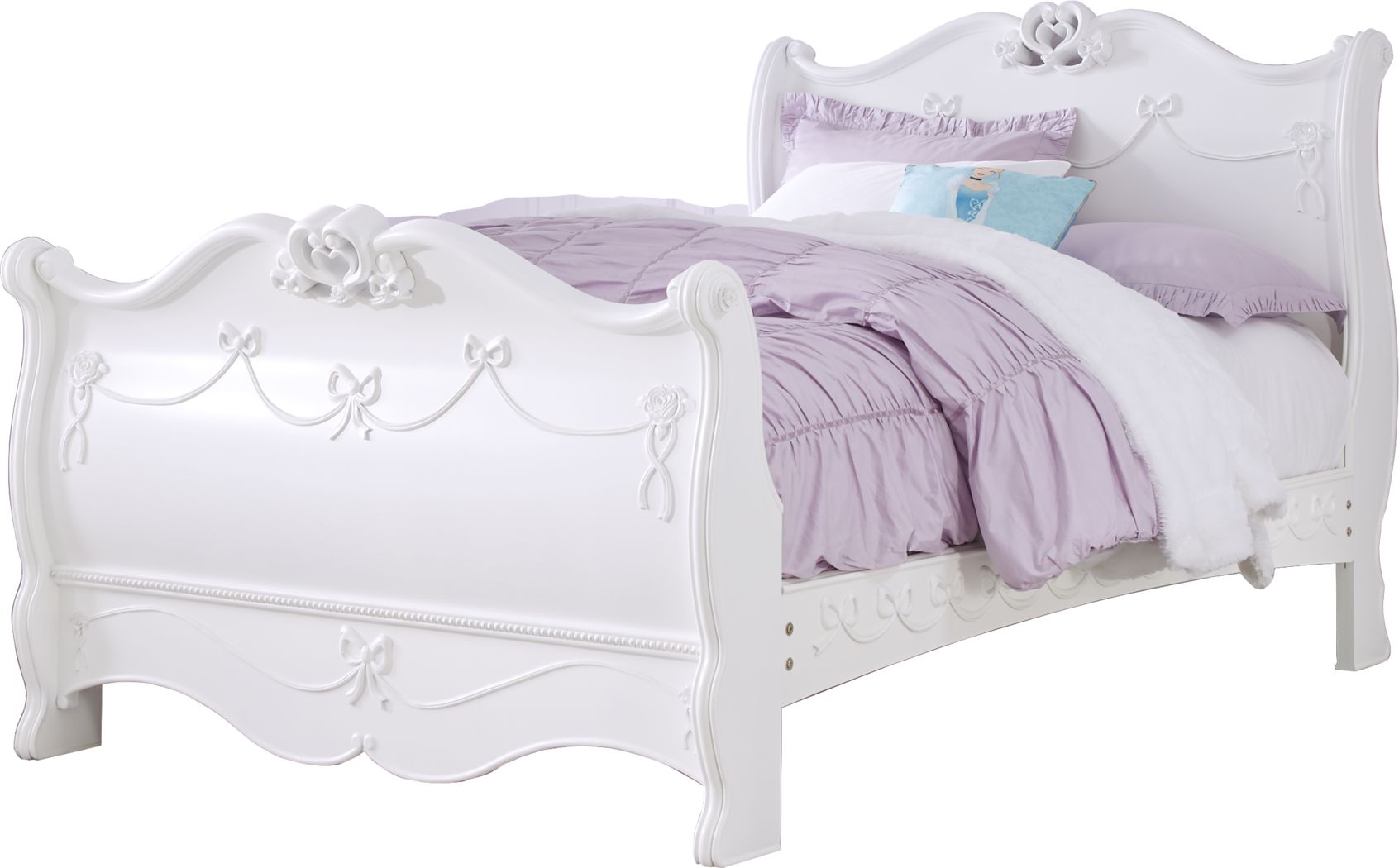 Pc Twin Sleigh Bed, White Twin Sleigh Bed With Trundle
