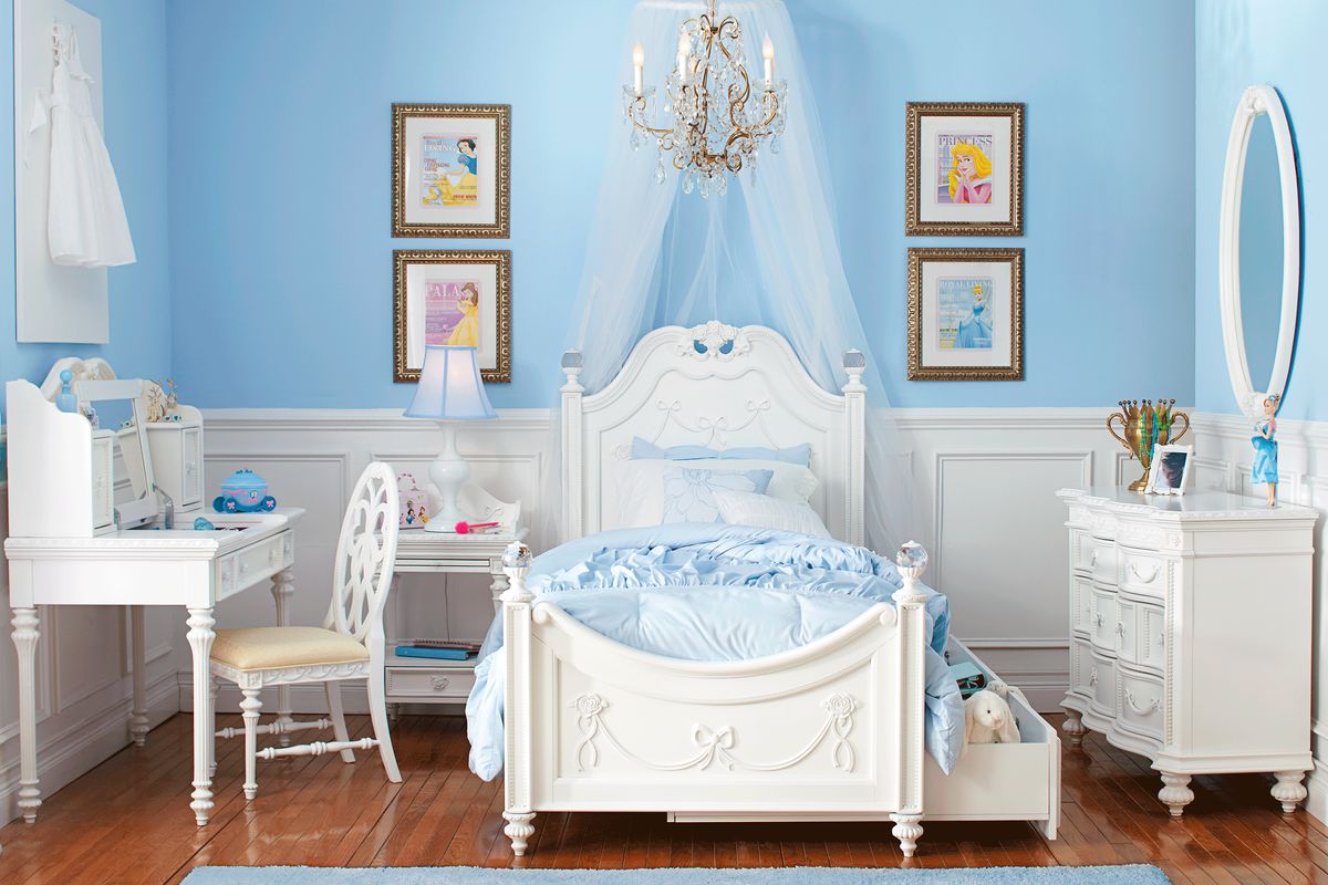 Princess twin 2025 bedroom set